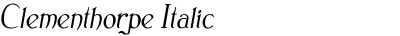 Clementhorpe Italic